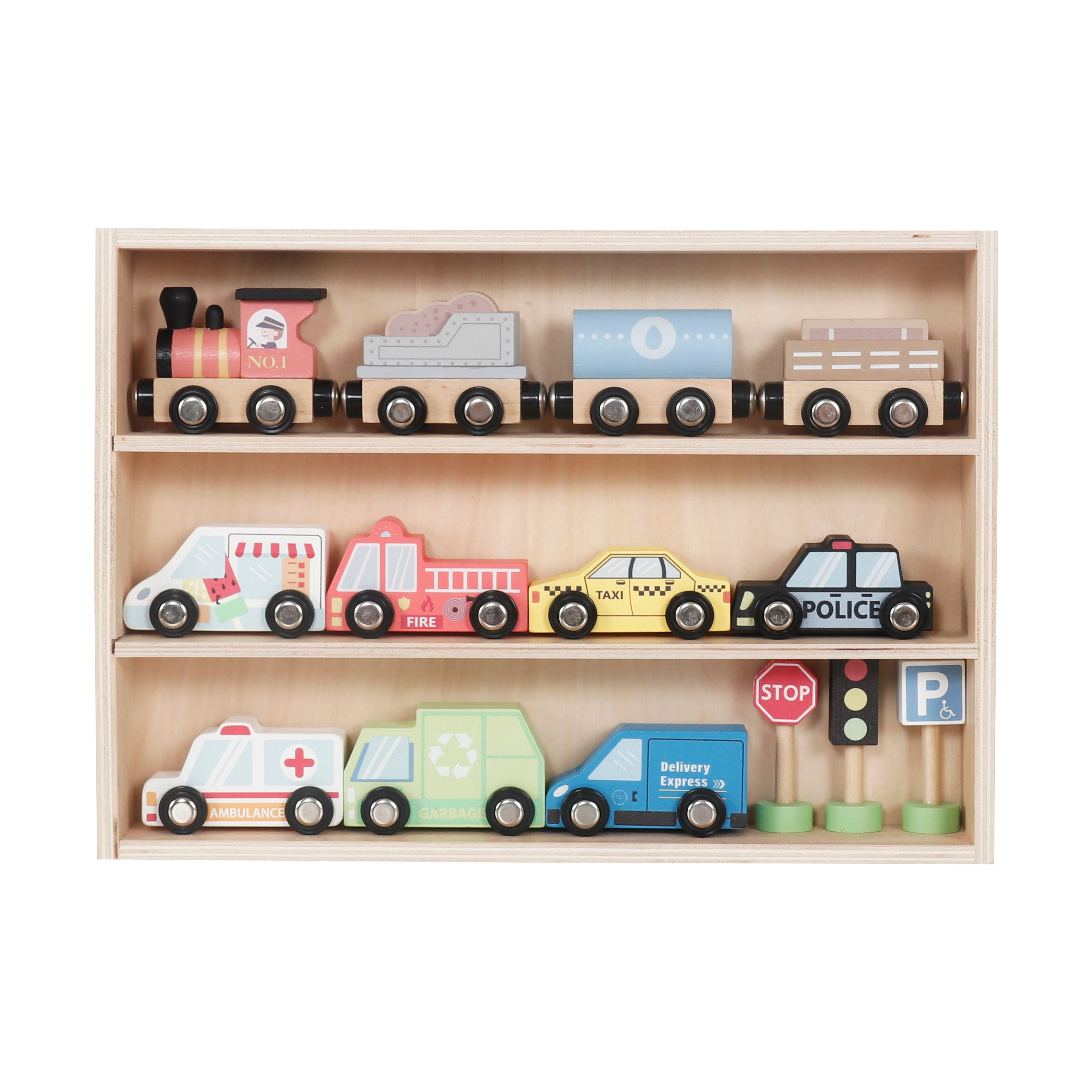 Car and Train Playset