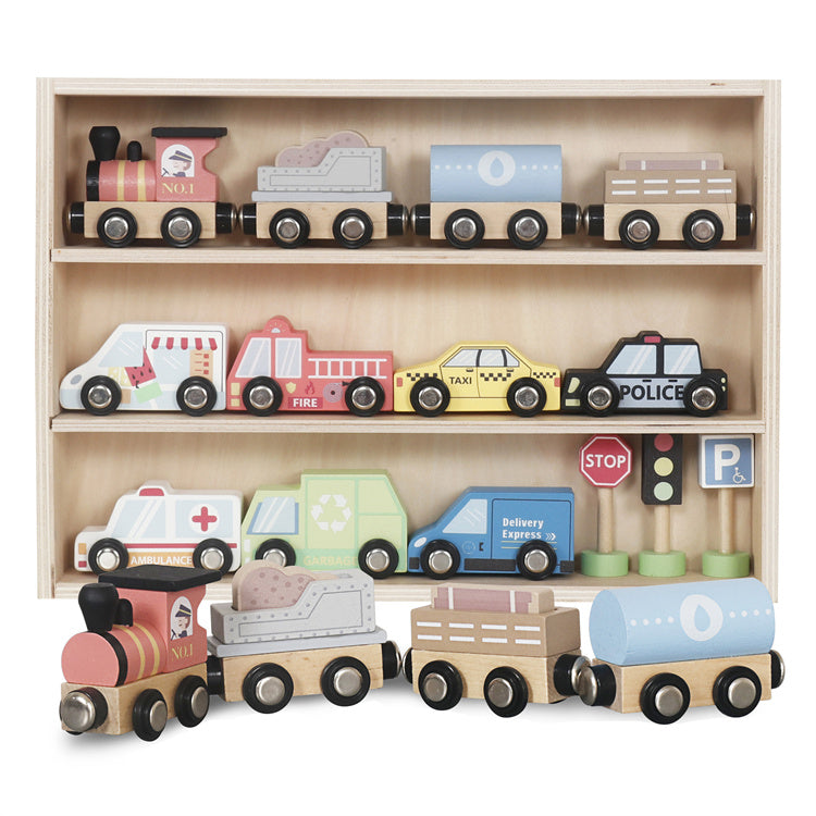 Car and Train Playset