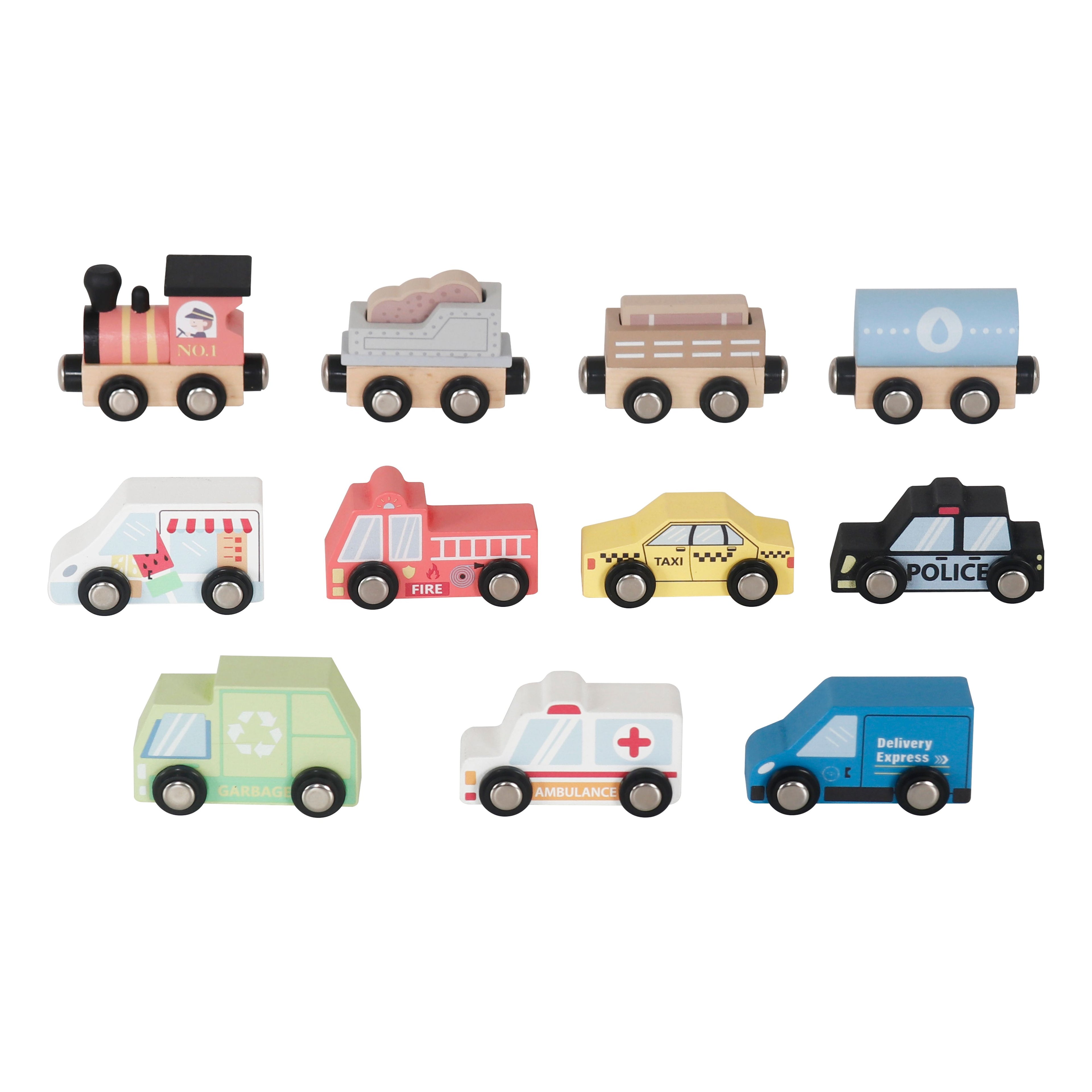 Car and Train Playset