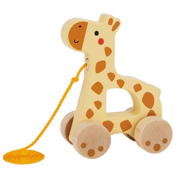 Outlet - Pull Along Safari Animal Toy (Giraffe only)