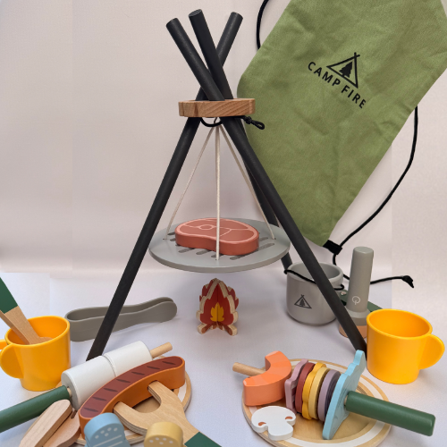 Wooden Camping BBQ Playset