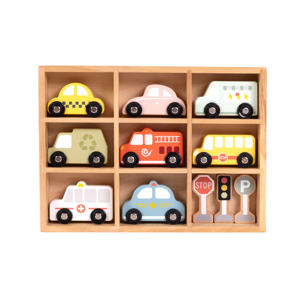 Coming Soon - Wooden Car Playset