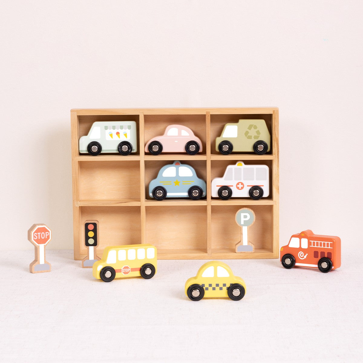 Coming Soon - Wooden Car Playset