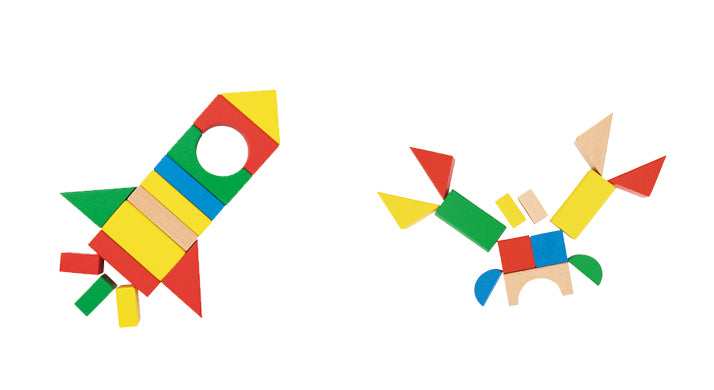 100pcs Wooden Building Blocks