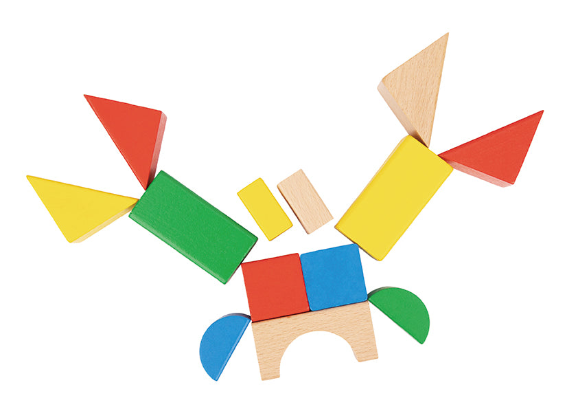 100pcs Wooden Building Blocks