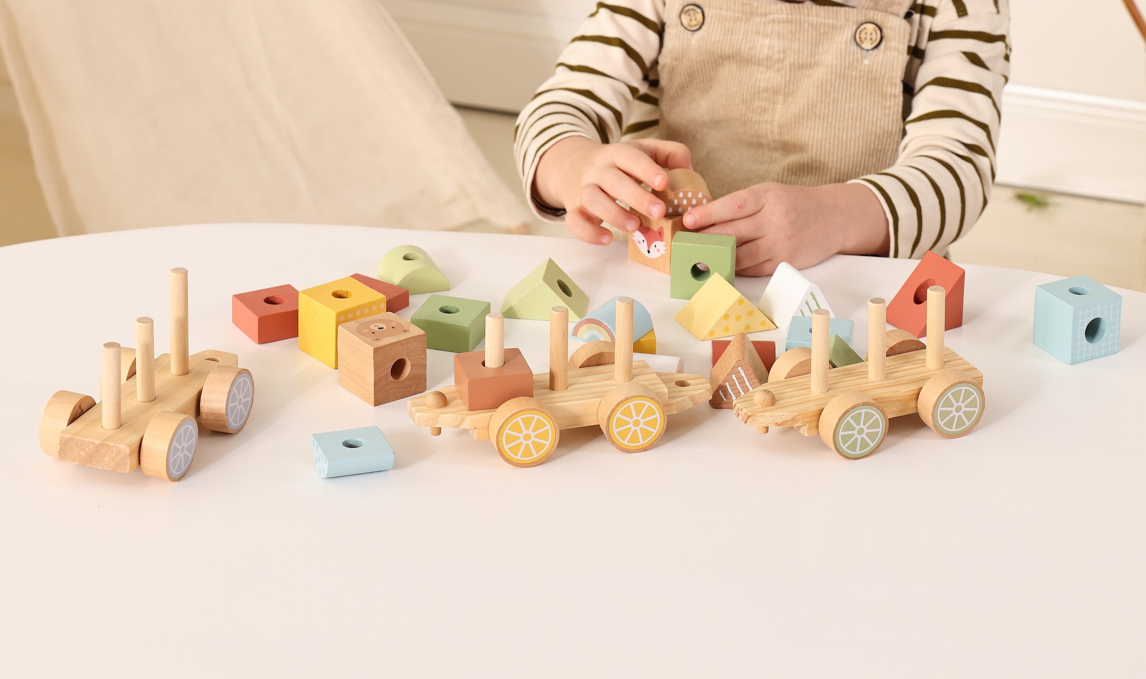 Wooden Stacking Train