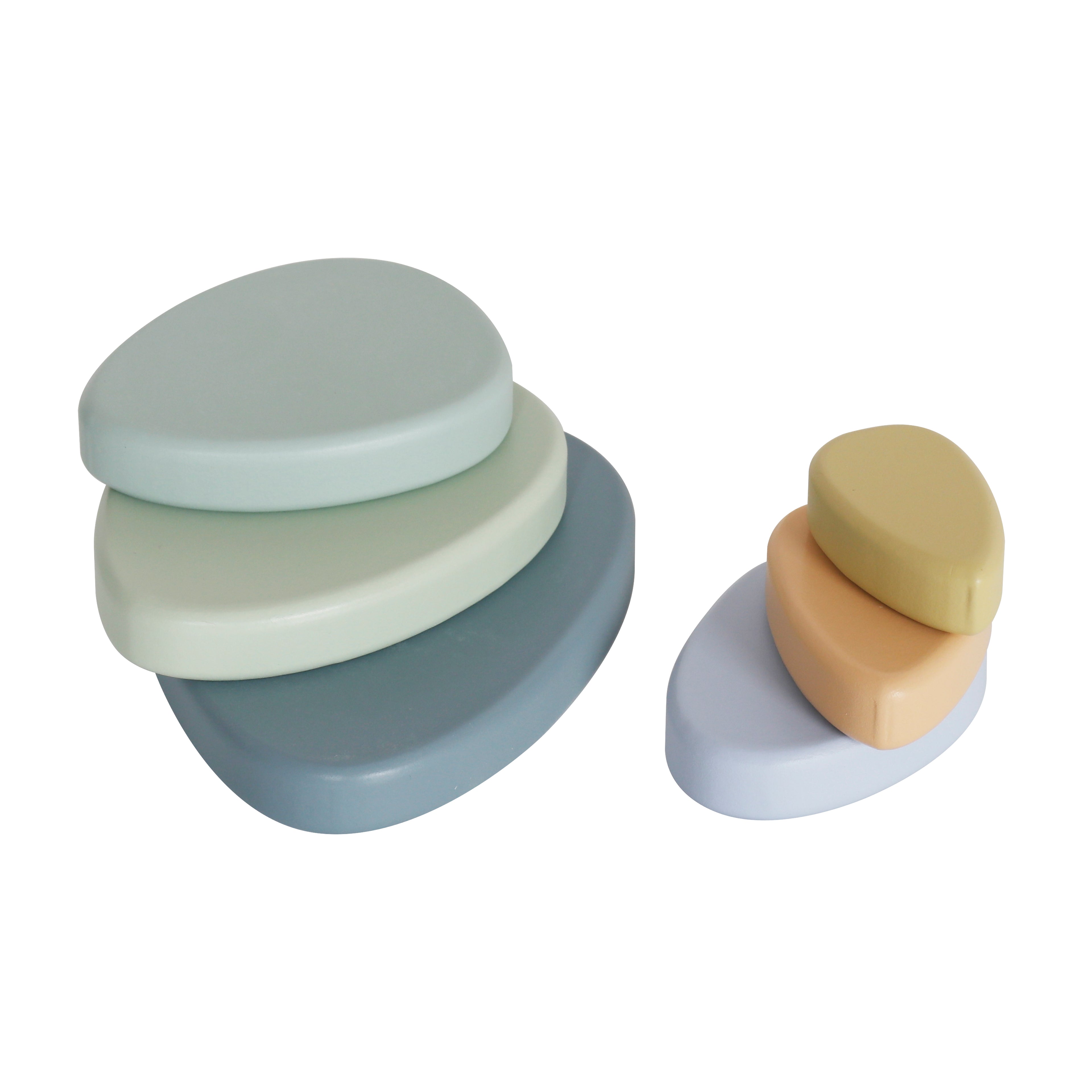 Wooden Montessori Rainbow 4-in-1 playset - Blue