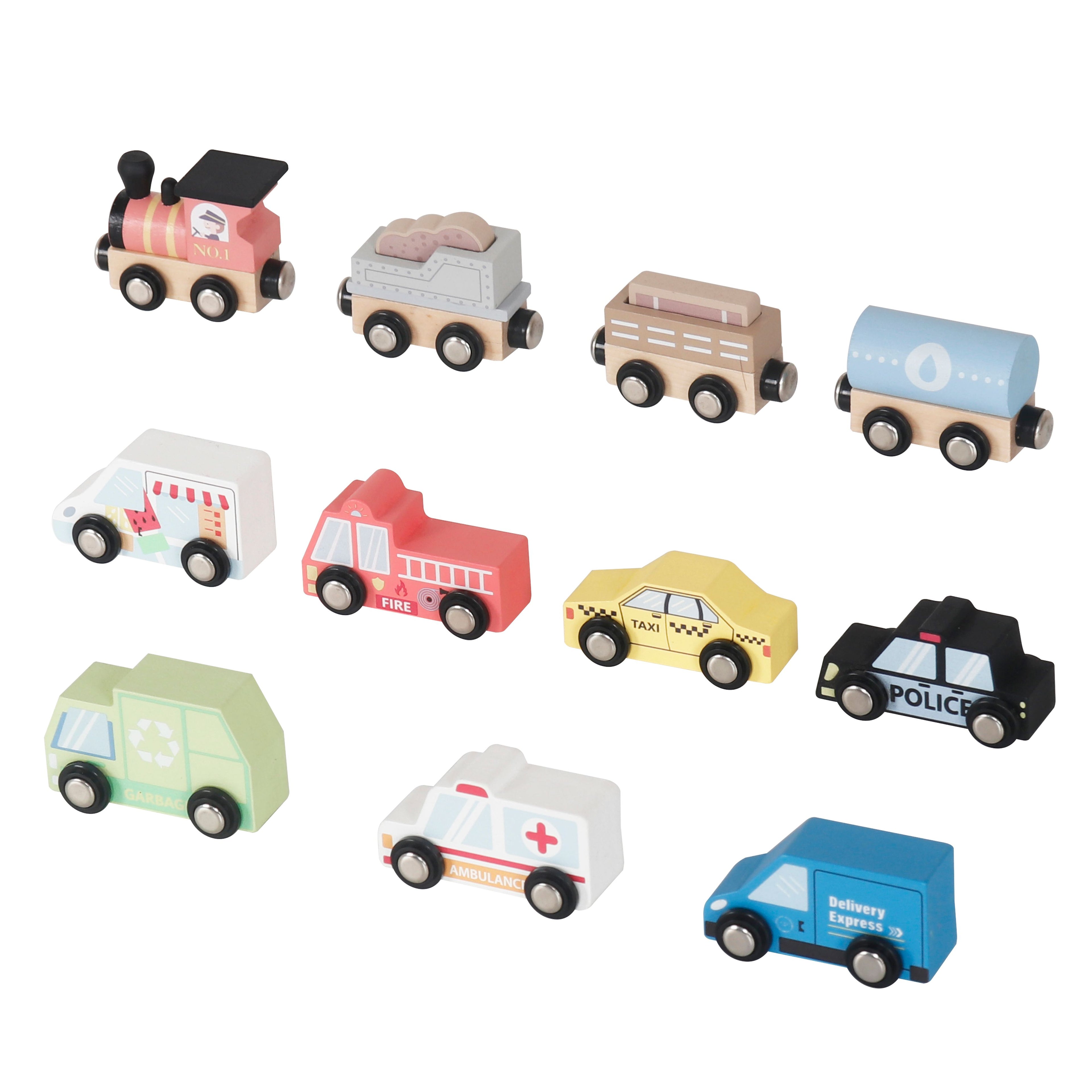 Car and Train Playset